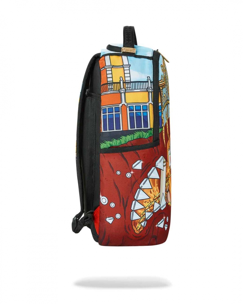 Sprayground Backpack BUGS BUNNY MANSION BACKPACK Bordeaux Burgundy | GJQUZ7452