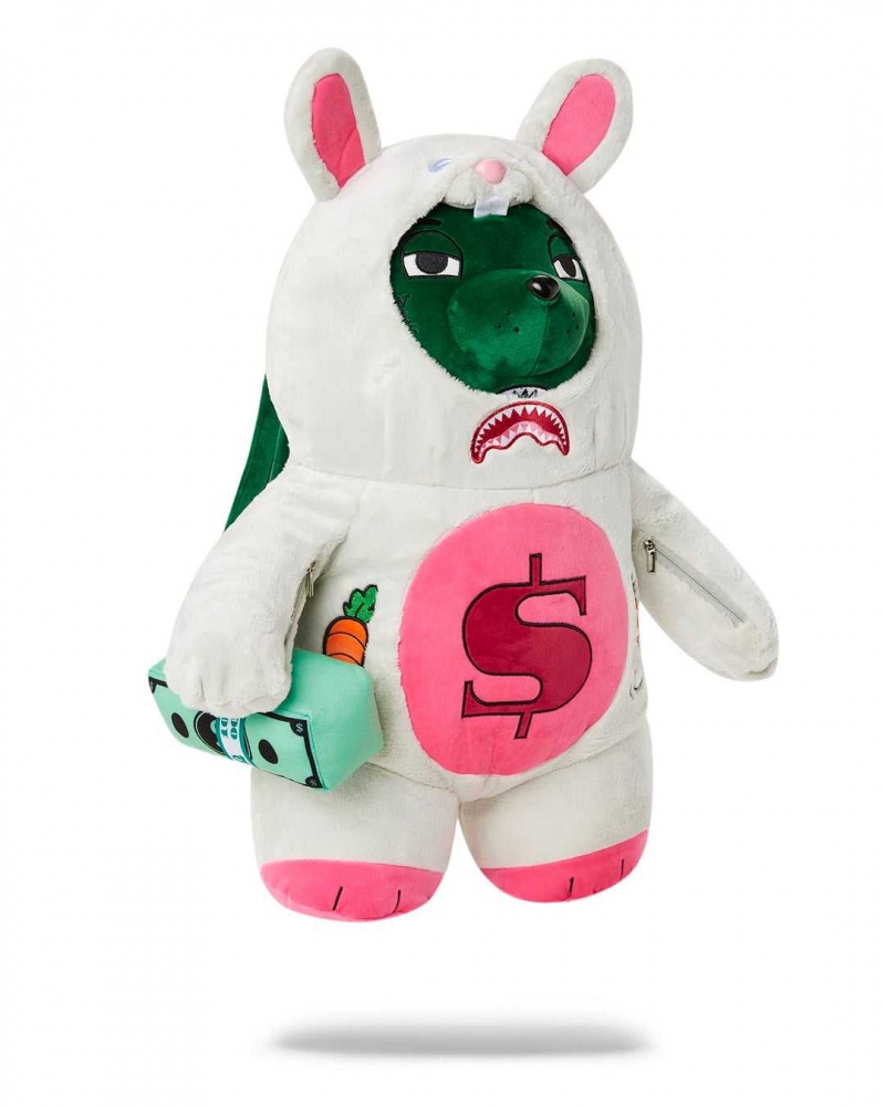 Sprayground Backpack BUNNY BEAR White | YKMBR6438