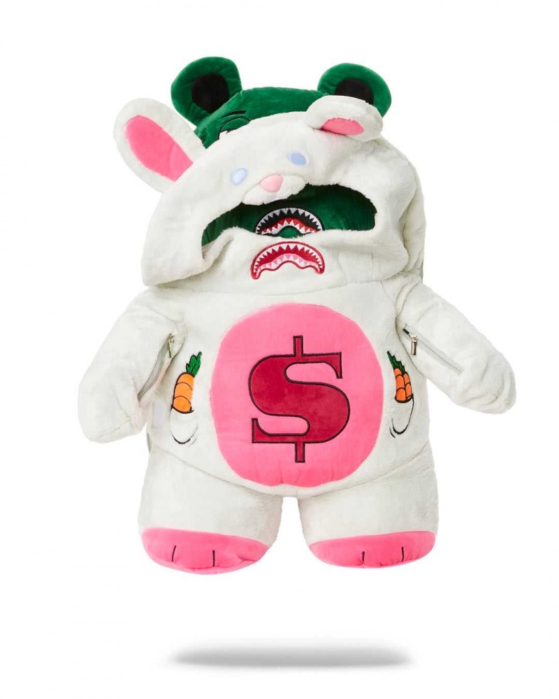 Sprayground Backpack BUNNY BEAR White | YKMBR6438