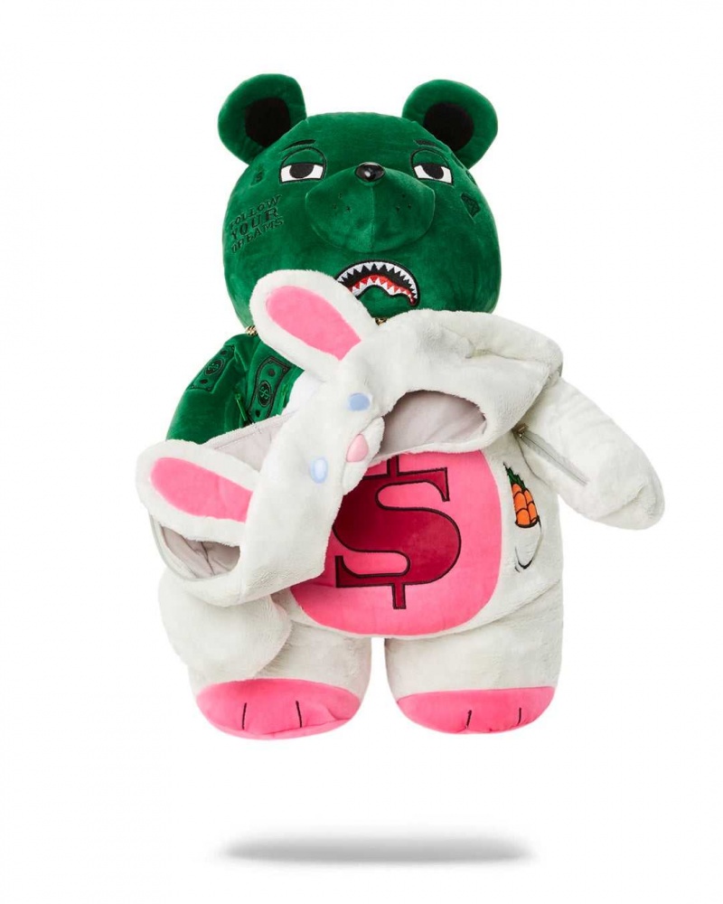 Sprayground Backpack BUNNY BEAR White | YKMBR6438