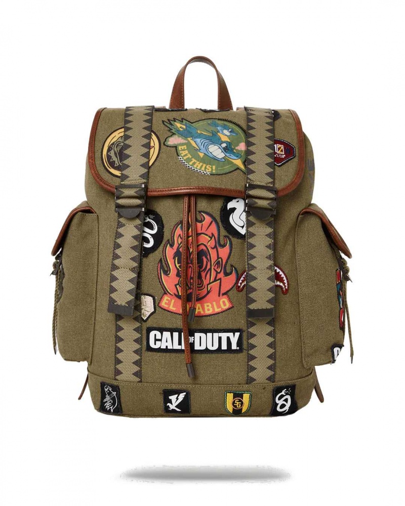 Sprayground Backpack CALL OF DUTY MONTECARLO Green | CLGRM4839