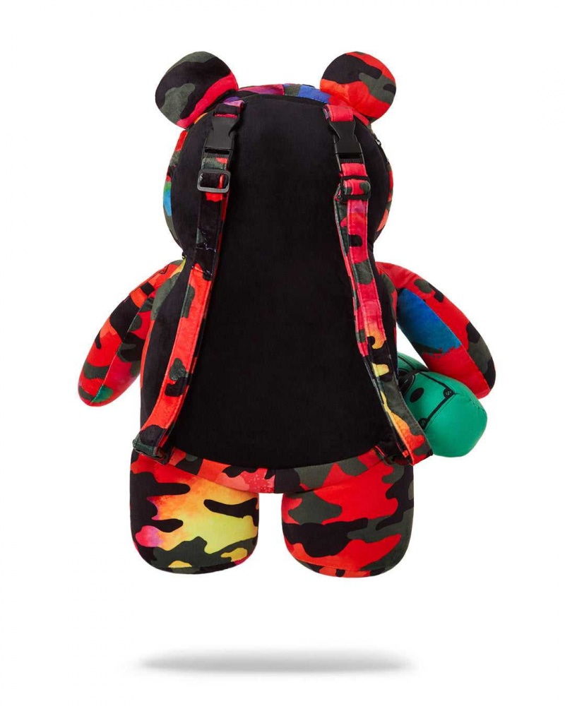 Sprayground Backpack CAMOBURST BEAR BACKPACK Black | HAQWC4935