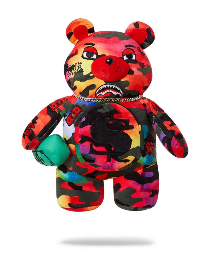 Sprayground Backpack CAMOBURST BEAR BACKPACK Black | HAQWC4935