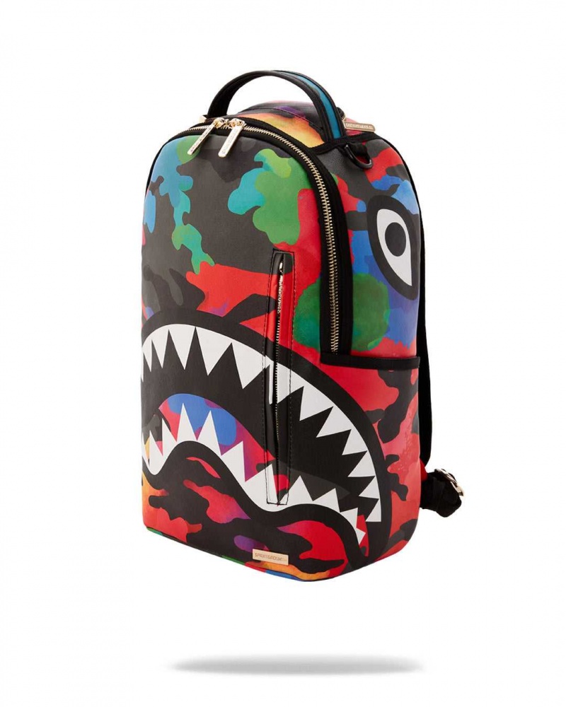 Sprayground Backpack CAMOBURST BACKPACK Black | BXEUD8760