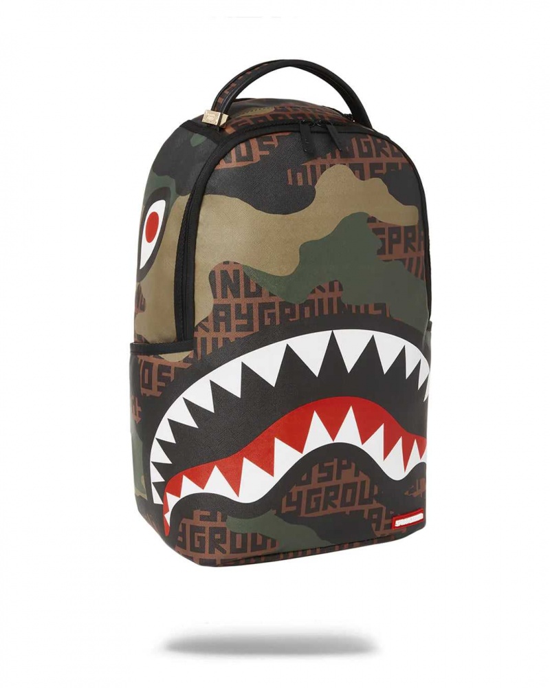 Sprayground Backpack CAMOINFINITI DLX BACKPACK Brown | IEPNT7065