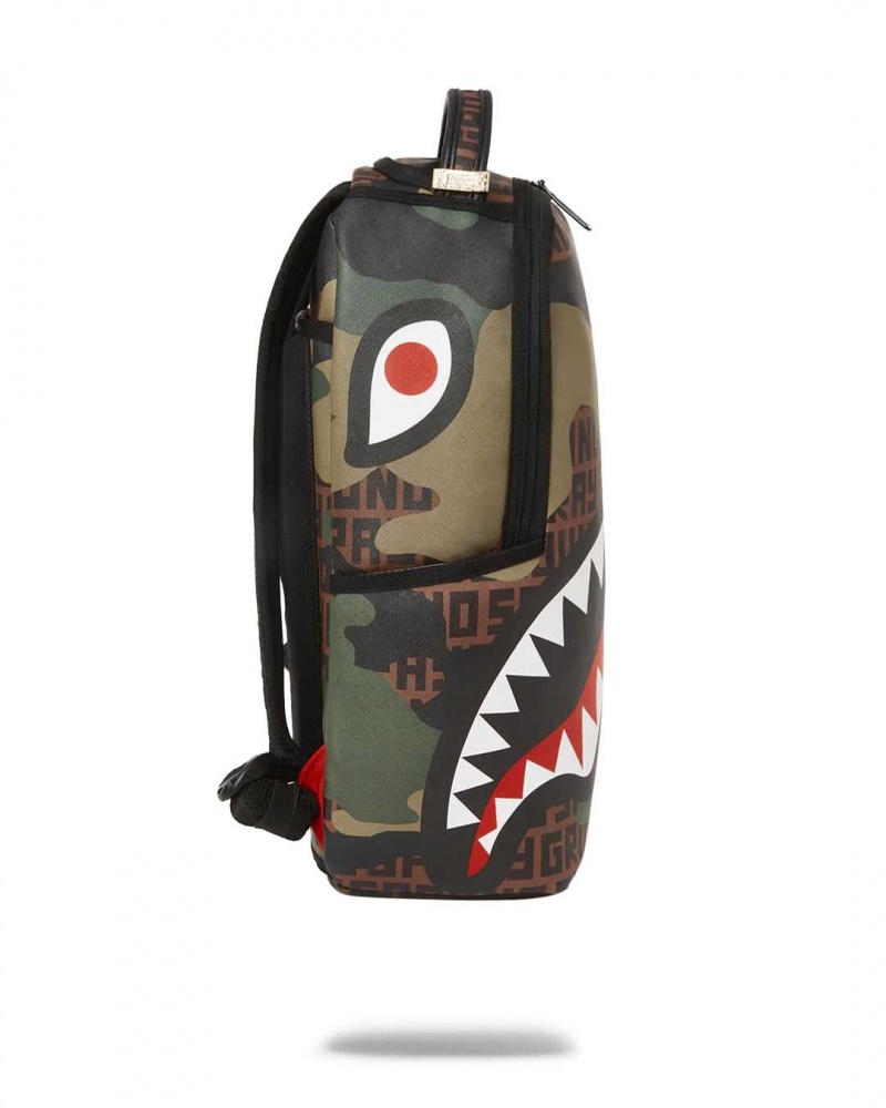 Sprayground Backpack CAMOINFINITI DLX BACKPACK Brown | IEPNT7065