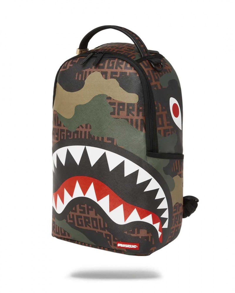 Sprayground Backpack CAMOINFINITI DLX BACKPACK Brown | IEPNT7065