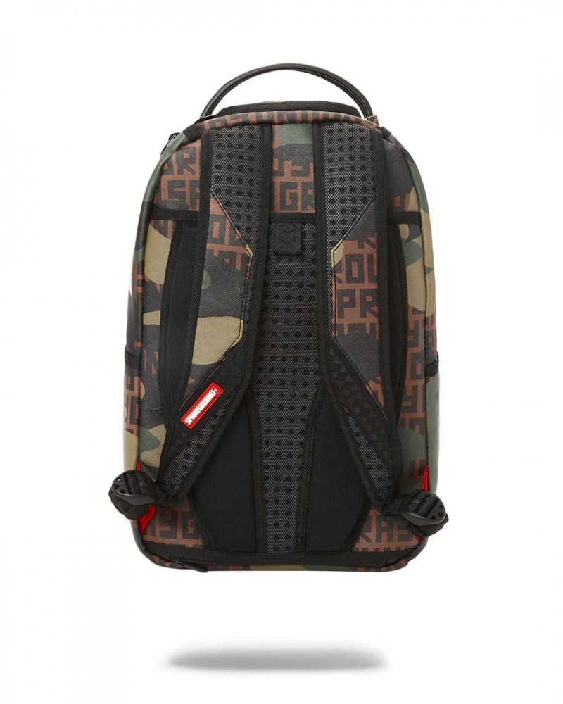 Sprayground Backpack CAMOINFINITI DLX BACKPACK Brown | IEPNT7065