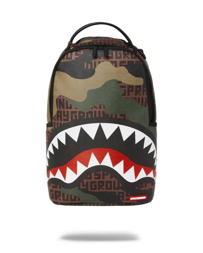 Sprayground Backpack CAMOINFINITI DLX BACKPACK Brown | IEPNT7065