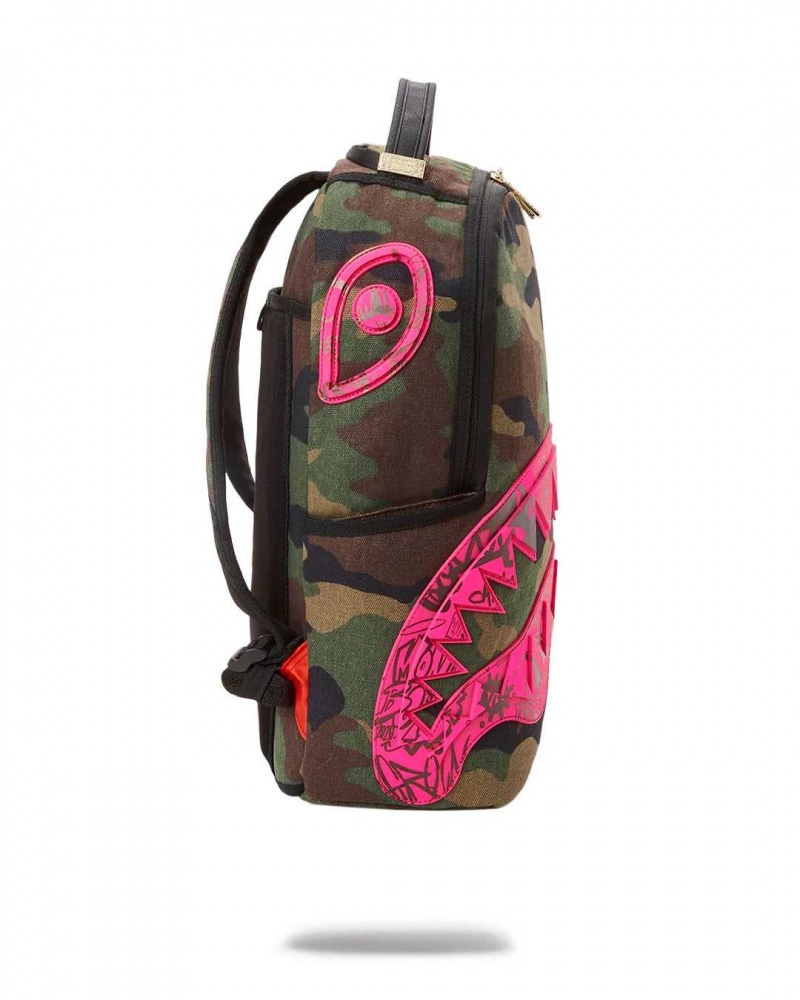 Sprayground Backpack CAMOPINK DLX BACKPACK Green | DMXRW2046