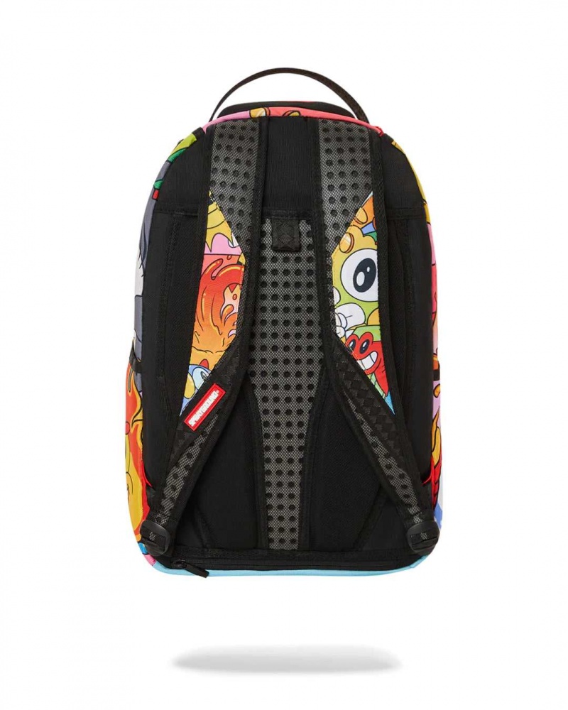 Sprayground Backpack CARTOON CHARACTERS DLXSR BACKPACK Yellow | MLQAB2496