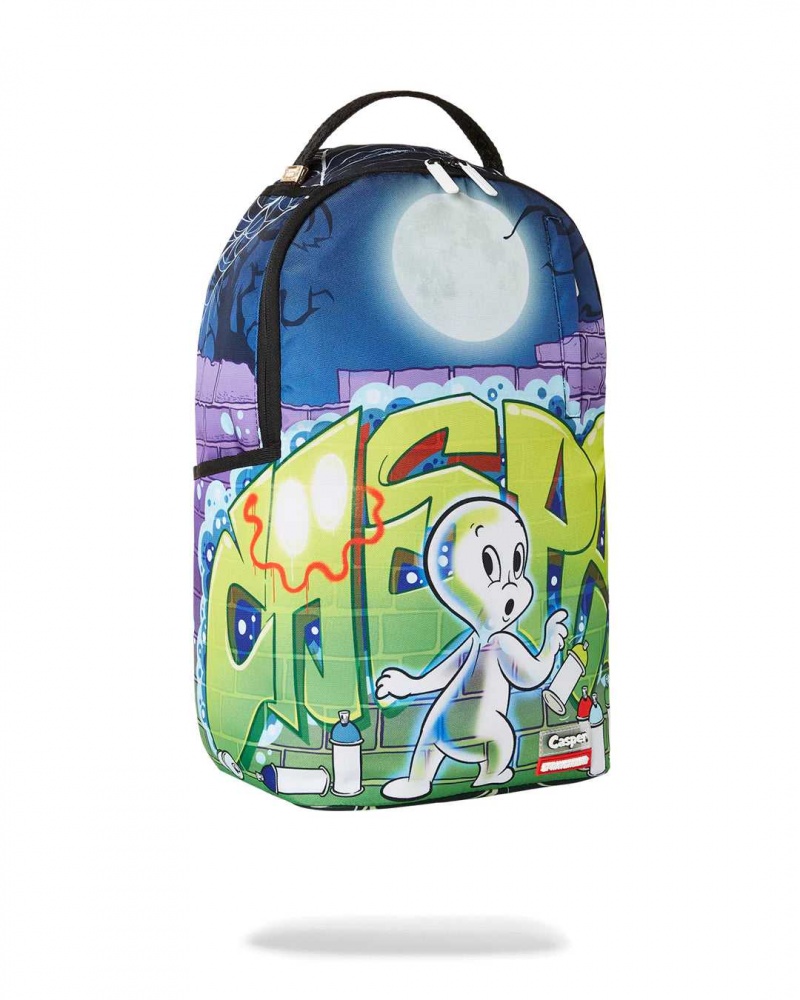 Sprayground Backpack CASPER GRAFFITI BACKPACK White | SWICD3789