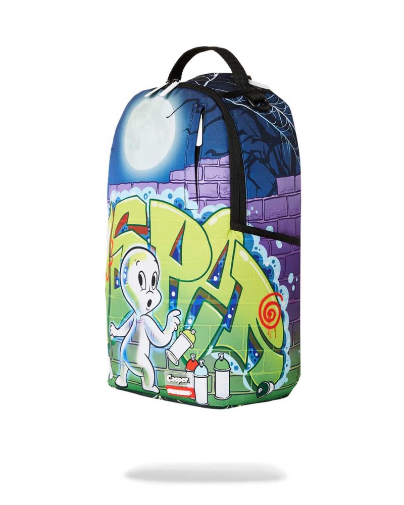 Sprayground Backpack CASPER GRAFFITI BACKPACK White | SWICD3789