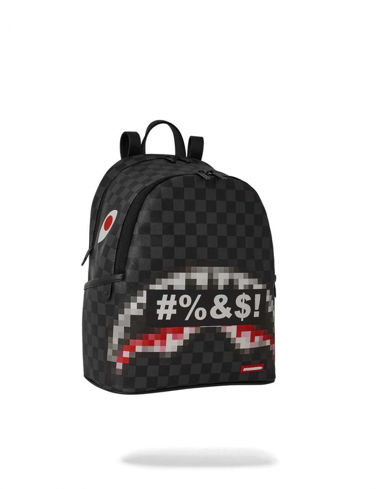 Sprayground Backpack CENSORED SAVAGE Black | EXOIS9674