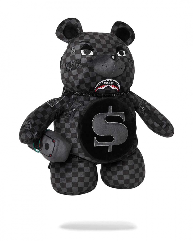 Sprayground Backpack CENSORED TEDDY BEAR Black | RWHKB3819