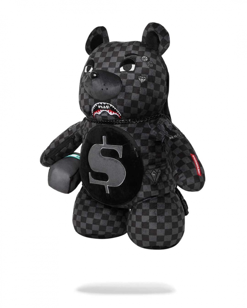 Sprayground Backpack CENSORED TEDDY BEAR Black | RWHKB3819