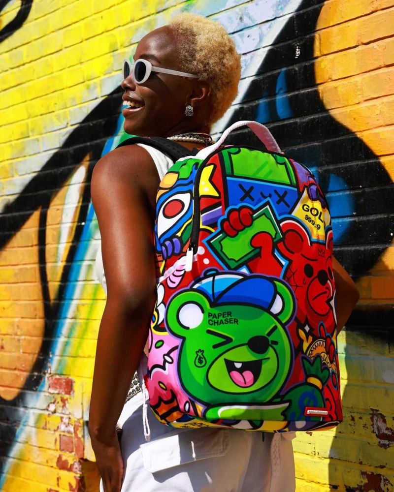 Sprayground Backpack CHARACTER MASHUP DLXSR BACKPACK Red | ANEIL5627