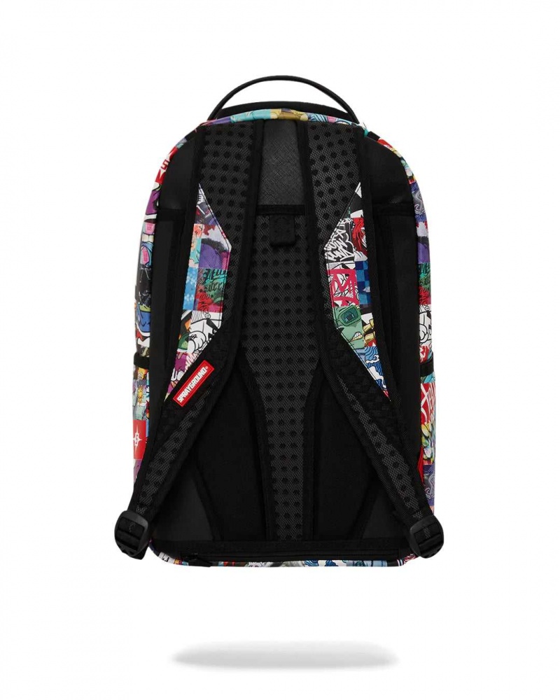 Sprayground Backpack CHECKERED IMAGINATION DLXSV BACKPACK Black | BEKYX0768