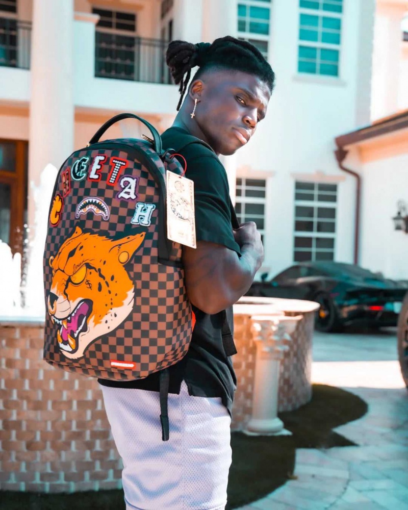 Sprayground Backpack CHEETAH SPEED SHARK TYREEK HILL  BACKPACK Brown | NSCIQ0216