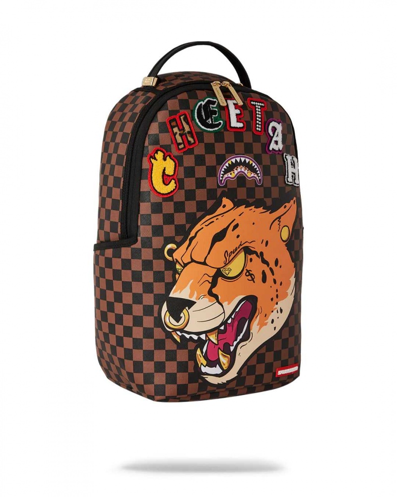 Sprayground Backpack CHEETAH SPEED SHARK TYREEK HILL  BACKPACK Brown | NSCIQ0216