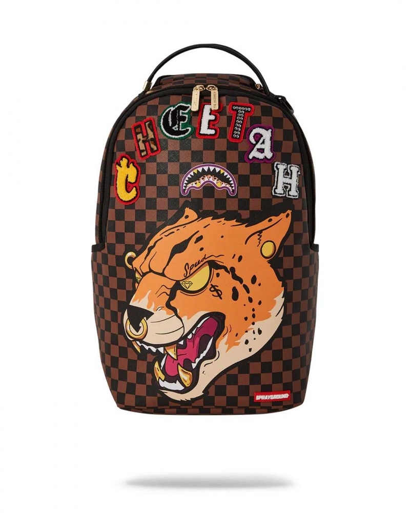 Sprayground Backpack CHEETAH SPEED SHARK TYREEK HILL  BACKPACK Brown | NSCIQ0216