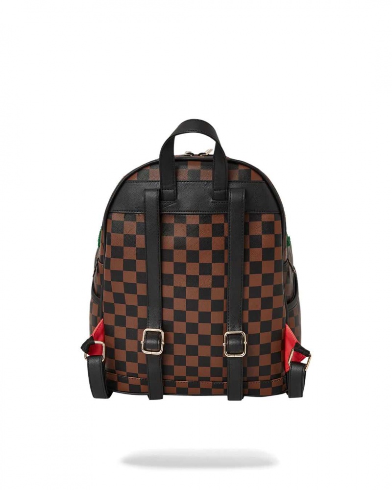 Sprayground Backpack CHENILLE SIP SAVAGE Brown | CZSQR6081