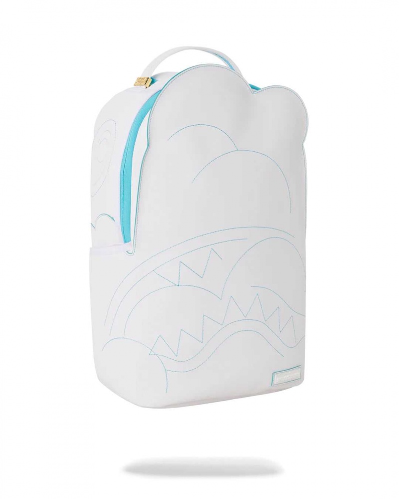 Sprayground Backpack CLOUD DLXVF BACKPACK White | GVNBK8153