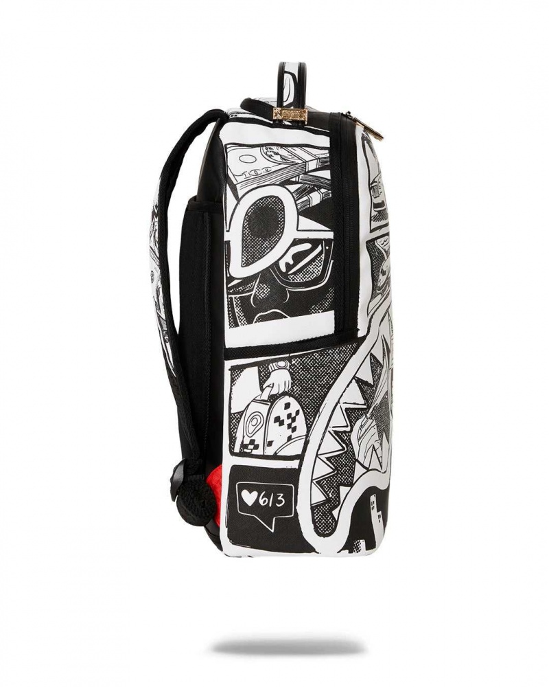 Sprayground Backpack COMICBAG.20 DLXR BACKPACK White | UXVLS3420