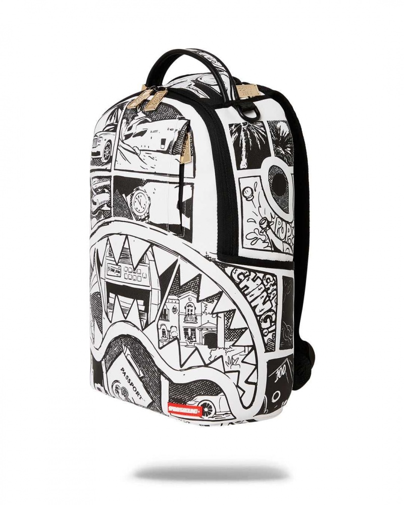 Sprayground Backpack COMICBAG.20 DLXR BACKPACK White | UXVLS3420