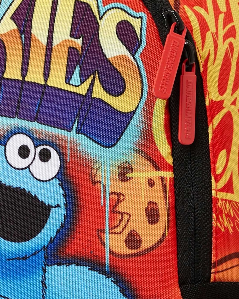 Sprayground Backpack COOKIE MONSTER ON THE RUN MINI BACKPACK Red | JHGAT3261