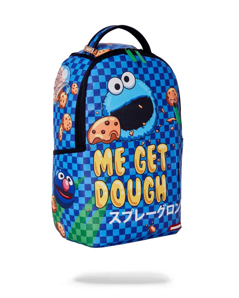 Sprayground Backpack COOKIE MONSTER BUBBLE DLXR BACKPACK Blue | LTIJR4573