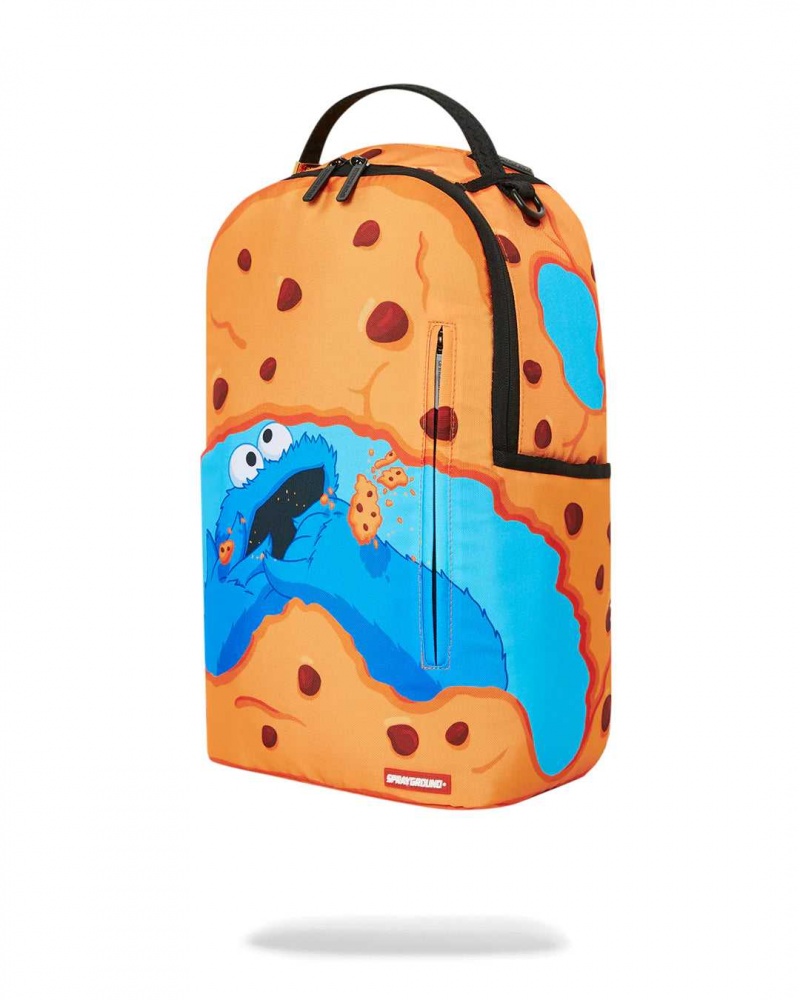 Sprayground Backpack COOKIE MONSTER SNACK ATTACK BACKPACK Orange | PQDFR0185