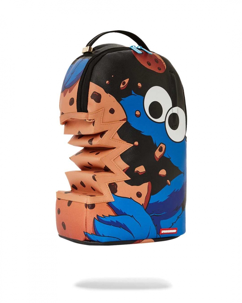 Sprayground Backpack COOKIE MONSTER BITE BACKPACK Black | PLZVF1573