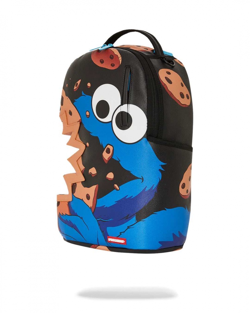 Sprayground Backpack COOKIE MONSTER BITE BACKPACK Black | PLZVF1573