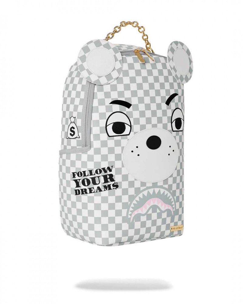 Sprayground Backpack COUTURE BEAR BACKPACK Grey | FQRCI7186