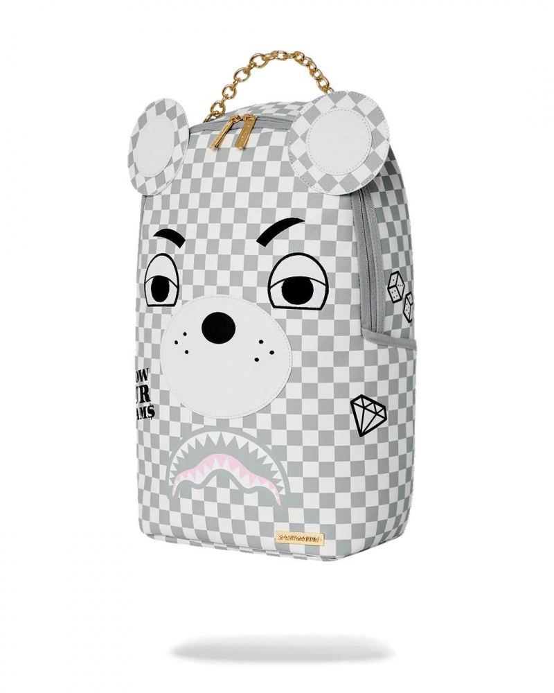 Sprayground Backpack COUTURE BEAR BACKPACK Grey | FQRCI7186