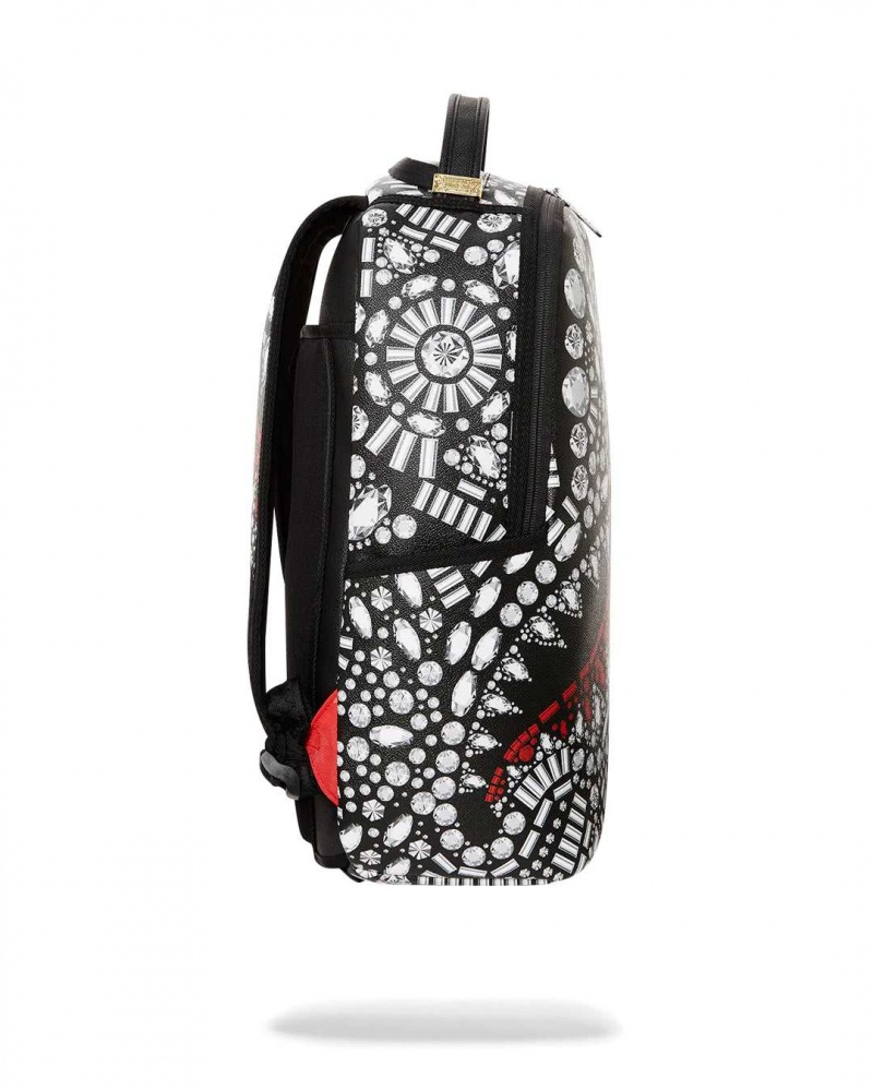 Sprayground Backpack CRAZY DIAMOND DESIGN DLXV BACKPACK Black | AJXNS2649