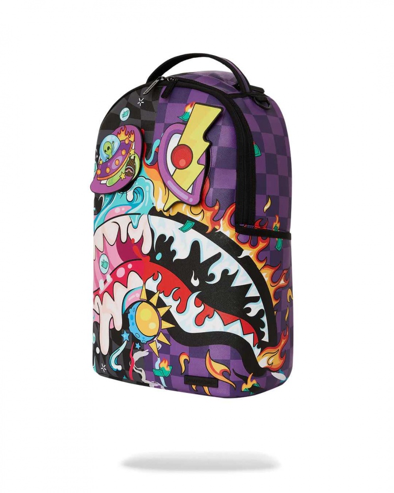 Sprayground Backpack CRAZY EYES BACKPACK Fuchsia | LZCQD3294