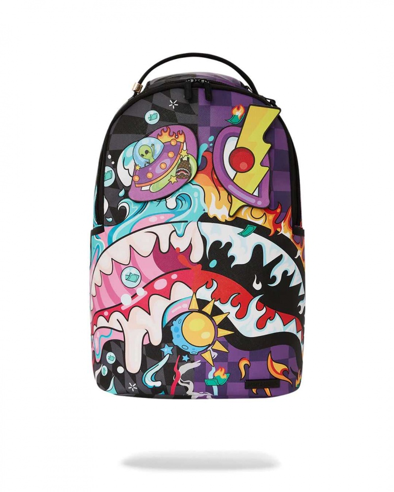 Sprayground Backpack CRAZY EYES BACKPACK Fuchsia | LZCQD3294