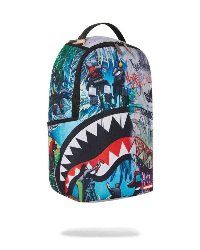 Sprayground Backpack CREATORS OF BAGS DLXSR BACKPACK Blue | MHYCA6459