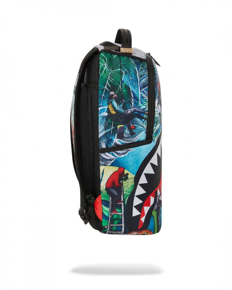 Sprayground Backpack CREATORS OF BAGS DLXSR BACKPACK Blue | MHYCA6459