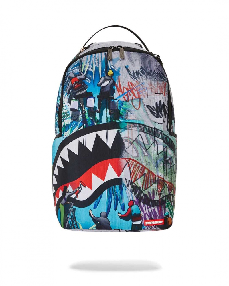 Sprayground Backpack CREATORS OF BAGS DLXSR BACKPACK Blue | MHYCA6459