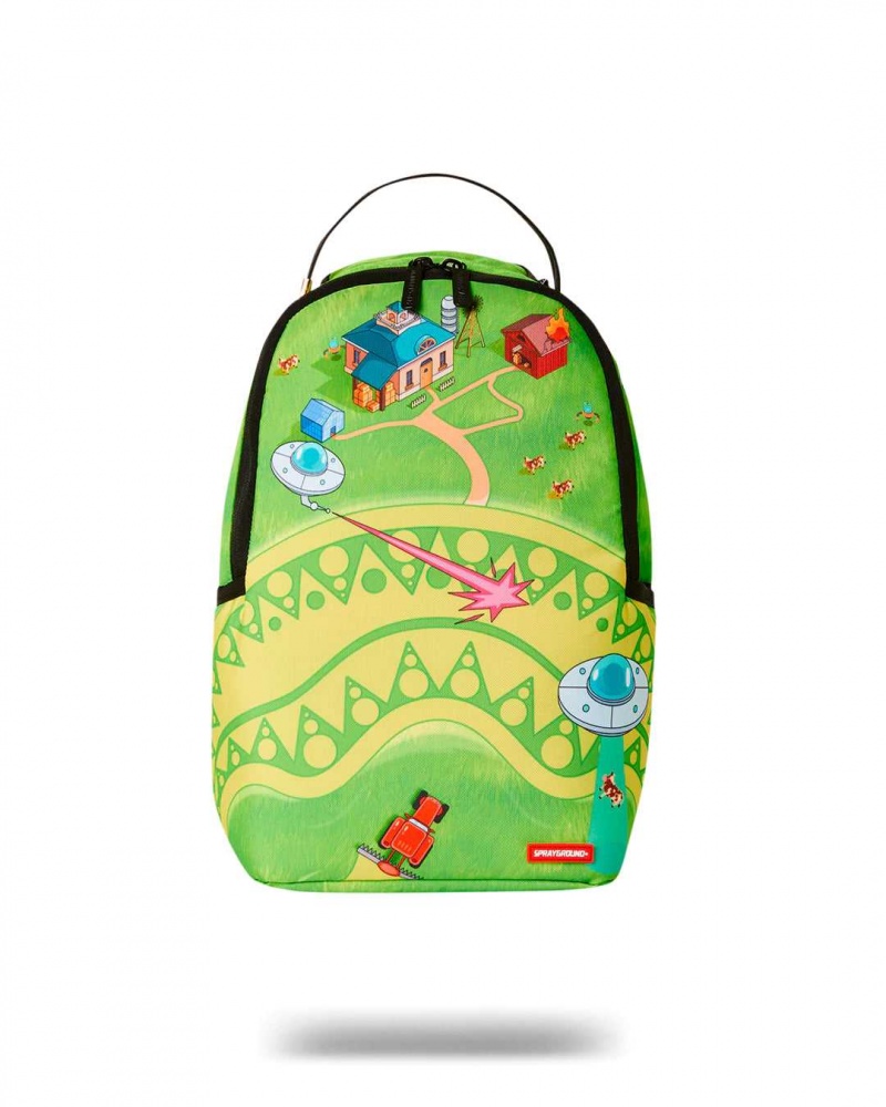 Sprayground Backpack CROP CIRCLES SHARK MINI BACKPACK Green | FMANZ5986