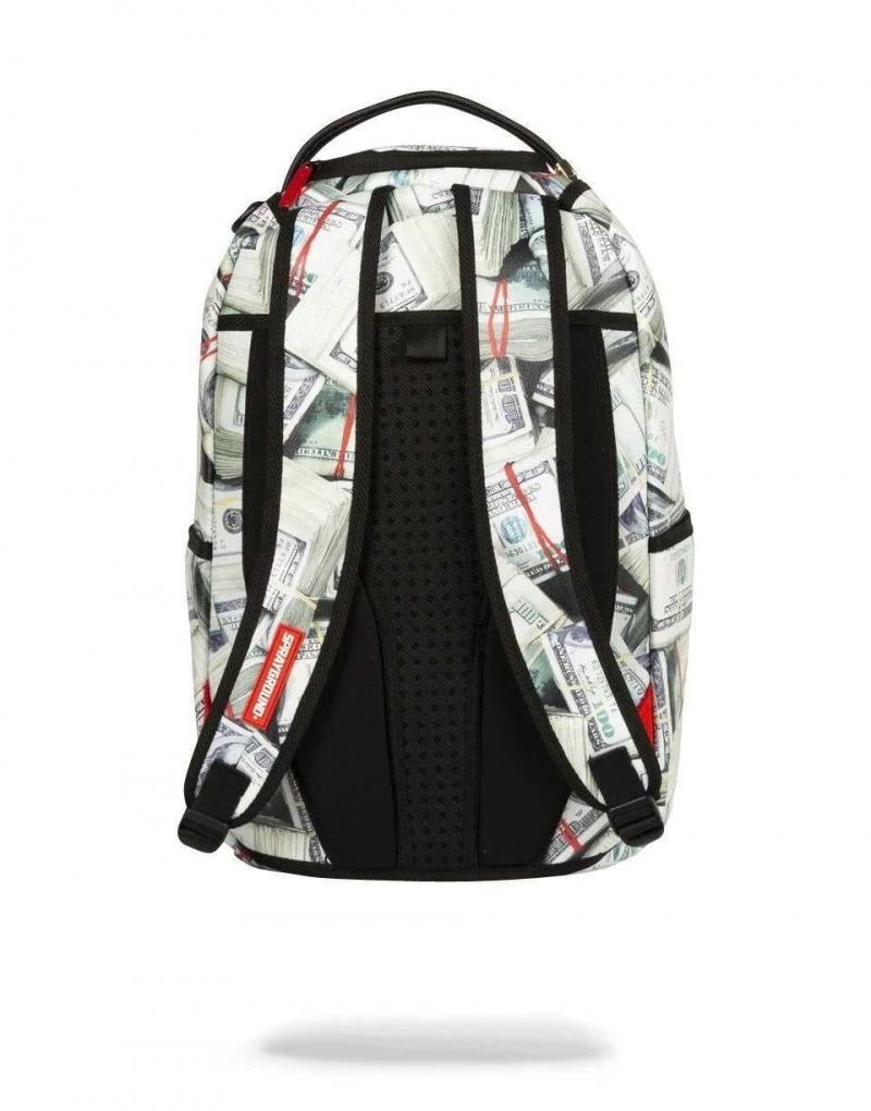 Sprayground Backpack DBD WAS HERE IN BLOOD ON MONEY PATTERN Red Green | FTXNL0972