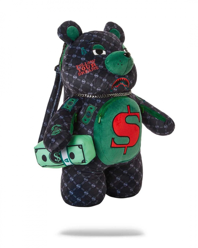 Sprayground Backpack DENIRO BEAR Black | LZJRY7316