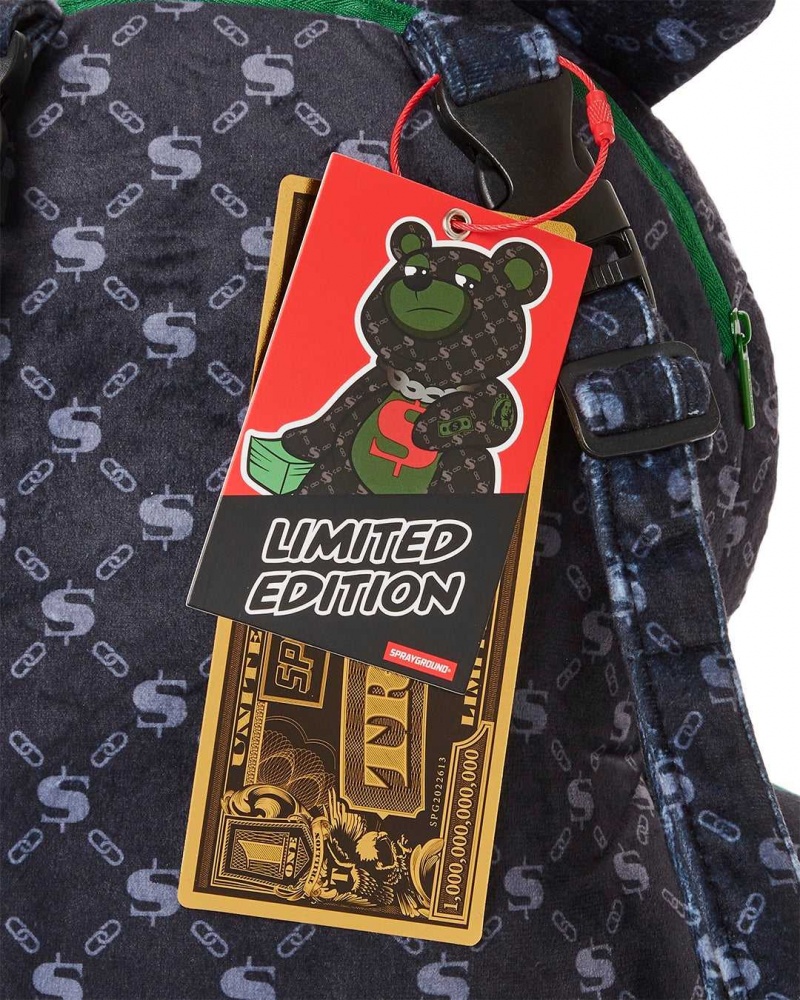 Sprayground Backpack DENIRO BEAR Black | LZJRY7316