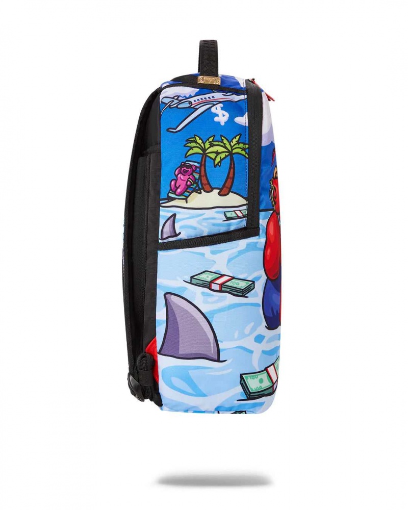 Sprayground Backpack DIABLO CHILLIN Blue | AFRKW7045