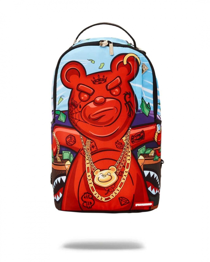 Sprayground Backpack DIABLO MONEY HEAD DLXR BACKPACK Blue | XLGYA3125