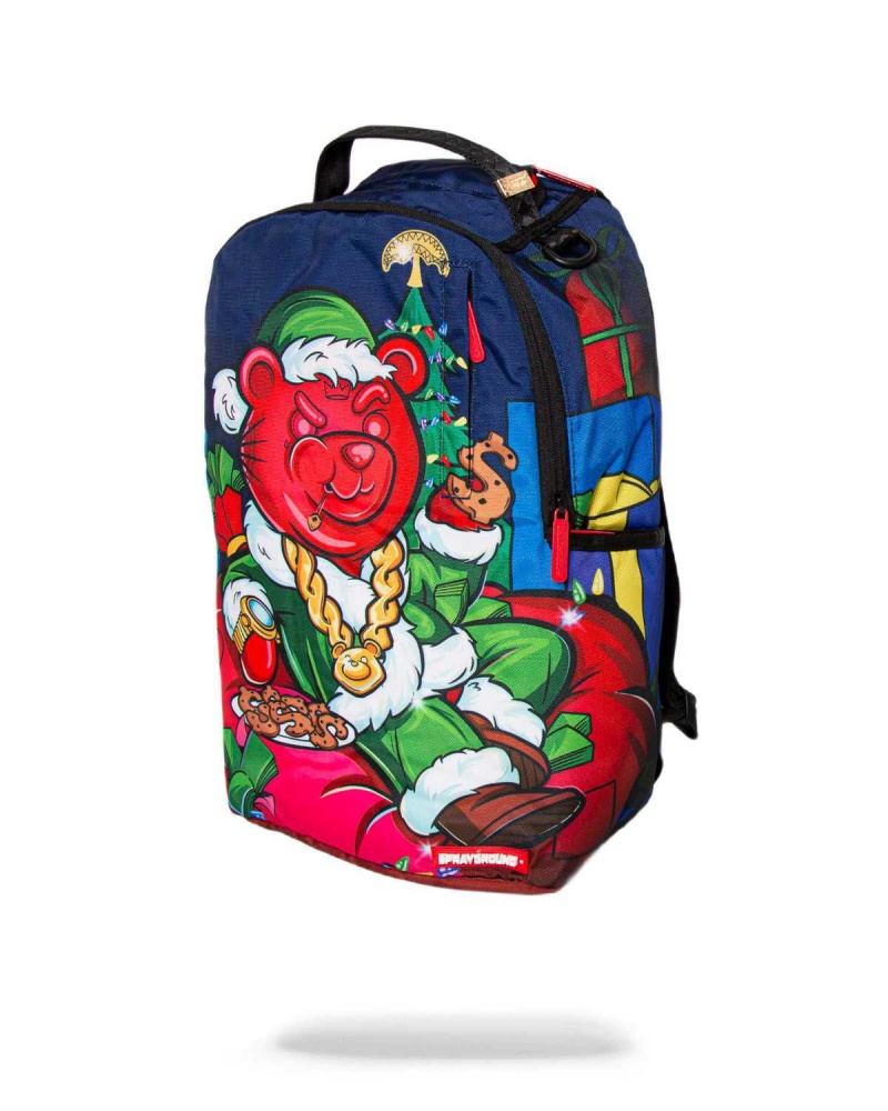 Sprayground Backpack DIABLO AS SANTA Blue | JLEHN5729