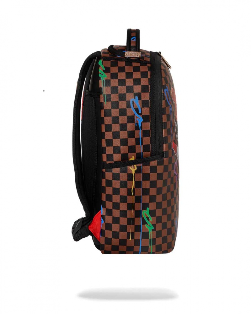 Sprayground Backpack DIABLO VILLAIN BACKPACK Brown | YEZUK8425